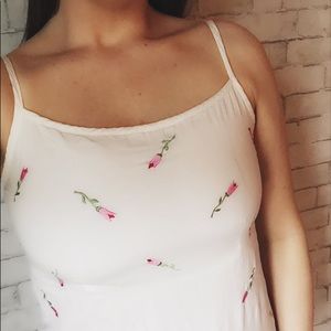 Vintage Fairweather Embroidered Floral Print dress